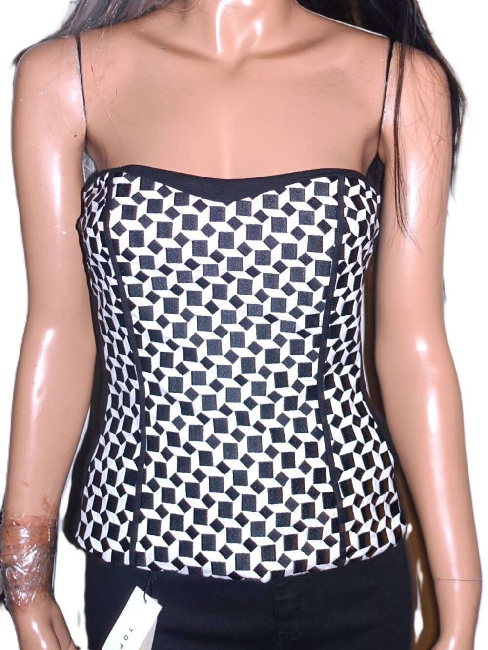 White House Black Market Strapless Top 0